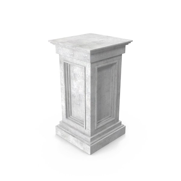 Pedestal Png Picture (white)