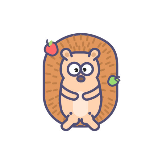 Hedgehog Free Png Icon Download (pink, salmon, beige, black)