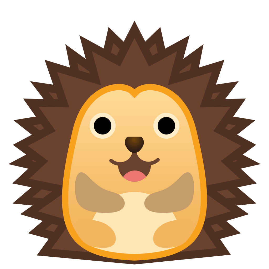 Hedgehogs Png Image (salmon, beige, olive, black, maroon)