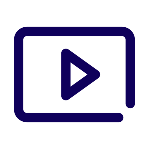 Media Movie Play Free Png Icon (navy, black)