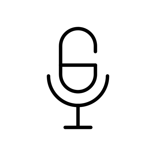 Media Sound Music Voice Record Audio Mic Microphone Icon Free Transparent Png Icon Download (black)