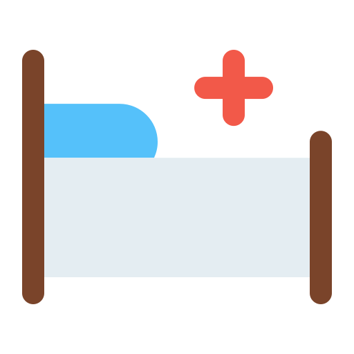 Medical Treatment Room Sick Patient Hospital Bed Icon Free Nobackground Png Icon Download (olive, greenish blue, maroon, black, lavender)