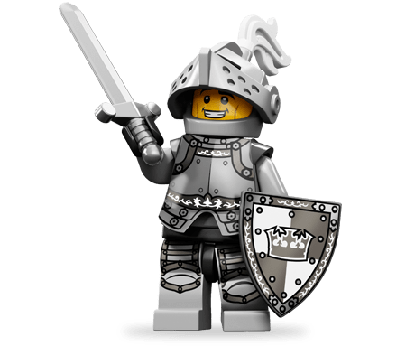 Medieval Soldier Png File (black, gray, silver)