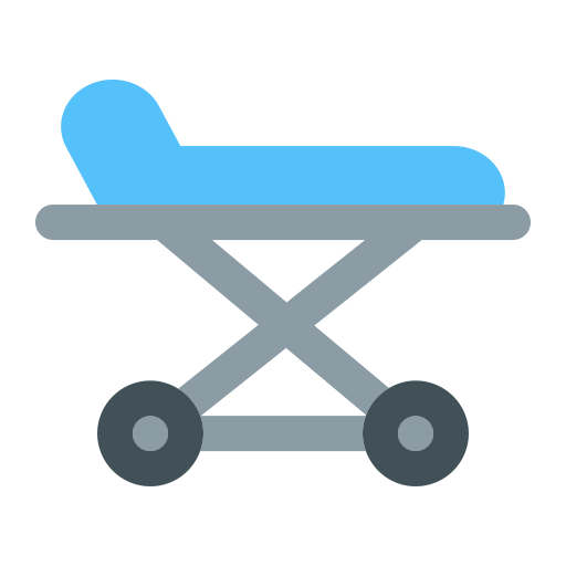 Bedroom Patient Clinic Emergency Hospital Bed Stretcher Medical Icon Free Nobackground Png Icon Download (gray, greenish blue, black)