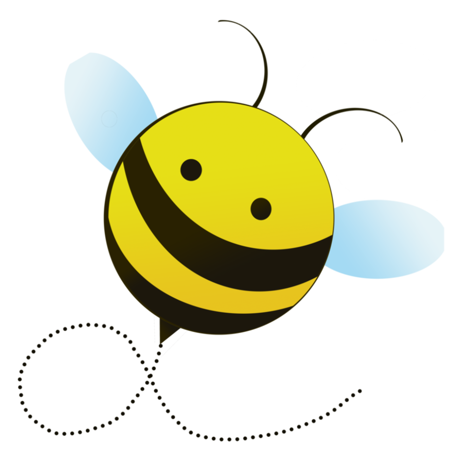 Bee Cartoon Png Isolated Pic (black, gold)