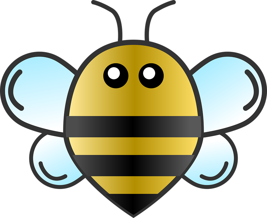 Bee Honey Png Transparent (white, black)