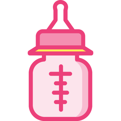 Feeding Bottle Free Png Icon (beige, salmon, plum, black, white)