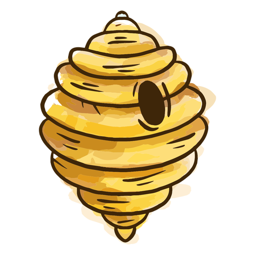 Beehive Cartoon Png Picture (black, gold, pink, beige, chocolate)