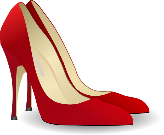 Heels Png Isolated Pic (black, maroon)