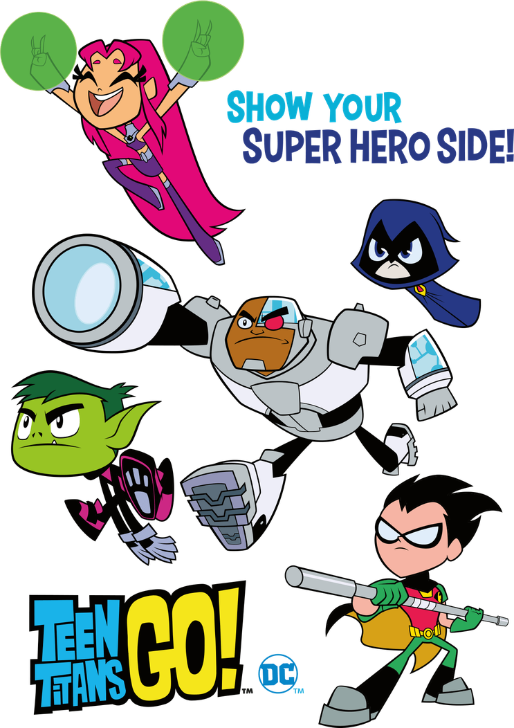 Teen Titans Go Png File (olive, black, gray, lavender)