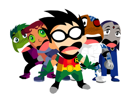 Teen Titans Png Photos (black, gray, pink, white, navy)