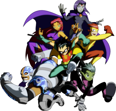 Teen Titans Transparent Png (indigo, black, lavender)