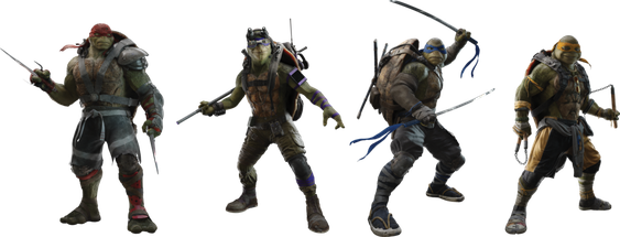 Teenage Mutant Ninja Turtles Png Transparent (black)