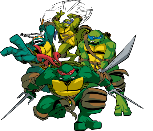 Teenage Mutant Ninja Turtles Transparent Png (lavender, black, green, white, olive)