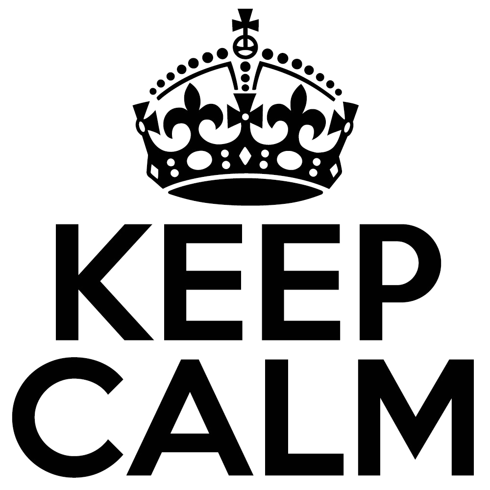 Keep Calm Crown Png Clipart (white, gray, black, silver)