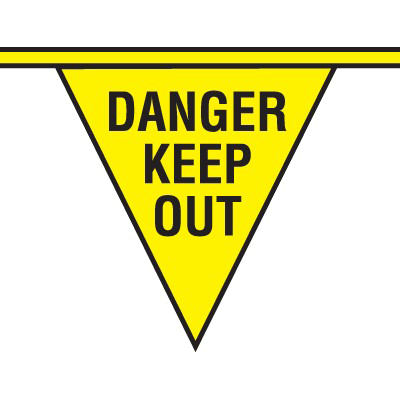 Keep Out Danger Png Transparent Image (yellow, silver, black, gold, white)