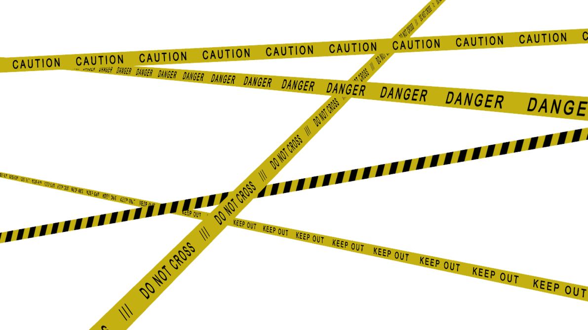 Keep Out Police Tape Png Clipart (black, olive)