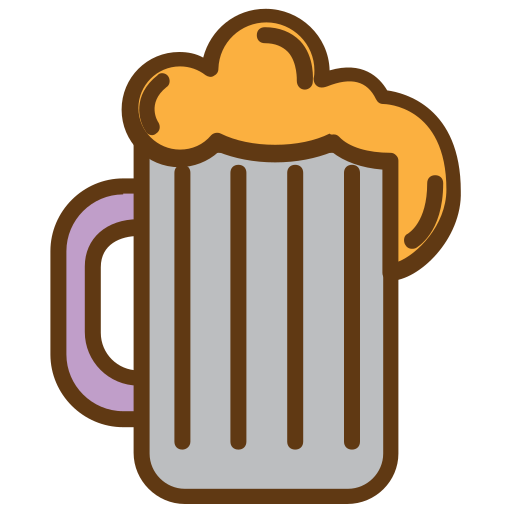 Beer Drink Icon Free Transparent Png Icon Download (silver, orange, black, maroon)