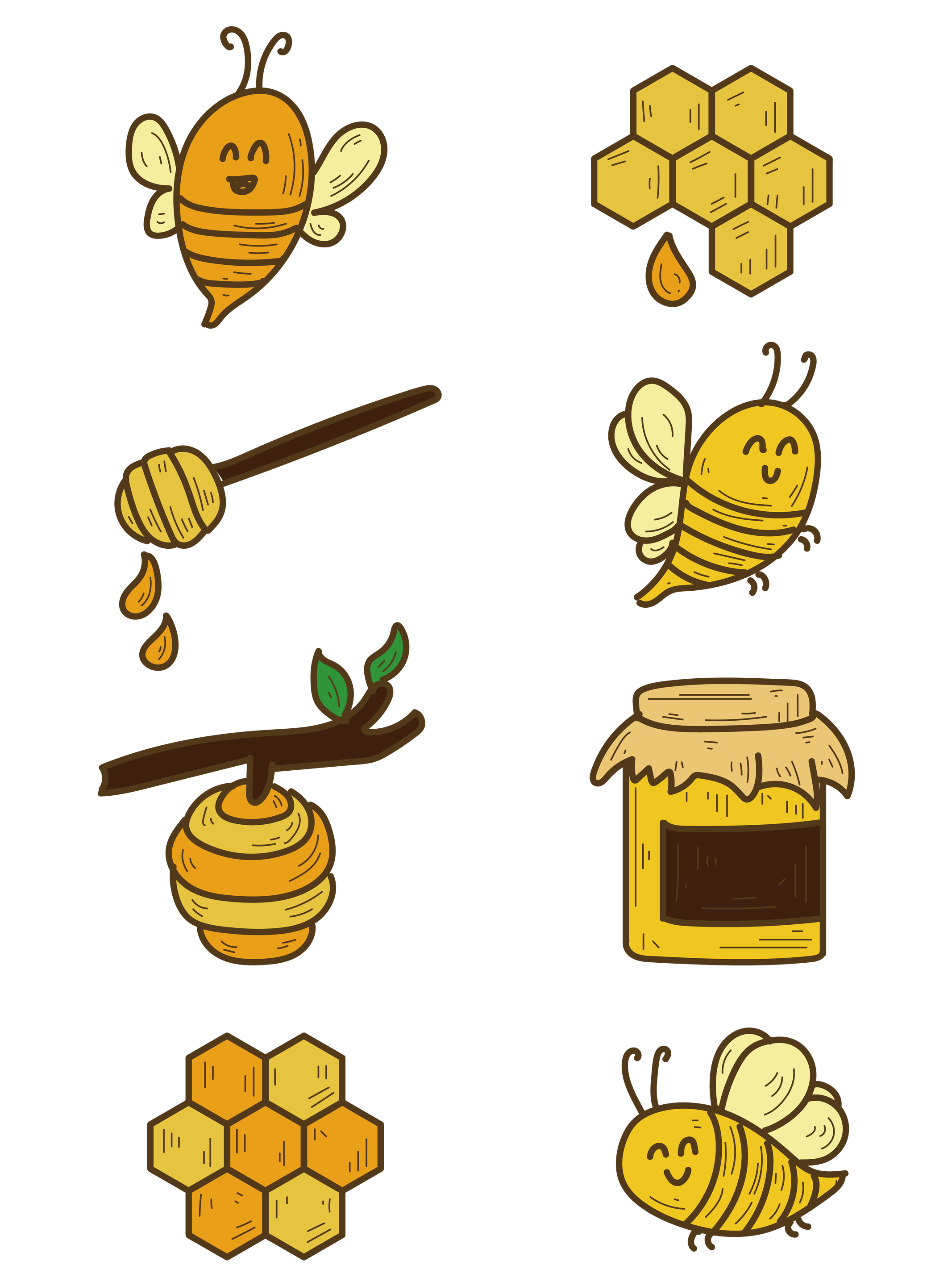 Bees Png Free Download (orange, black, maroon, gold)