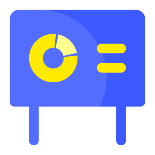 Meeting Free Png Icon (blue, gold, black, gray)