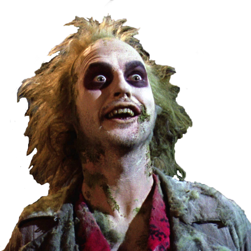 Beetlejuice Png Cutout (black, white)