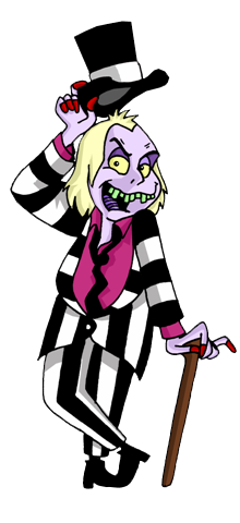 Beetlejuice (black, white, silver)