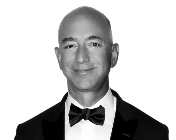 Jeff Bezos Png Clipart (white, black)