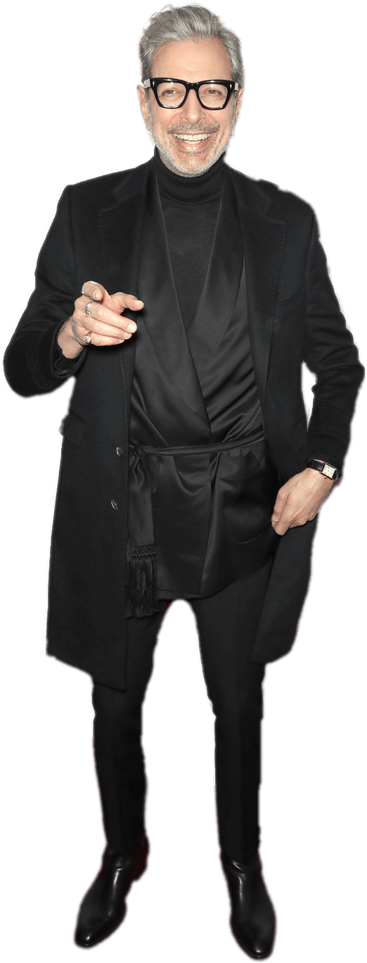 Jeff Goldblum Png (black)