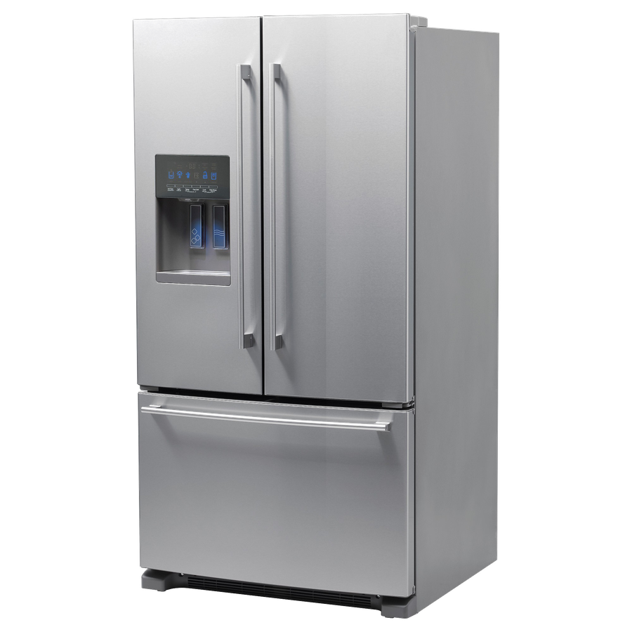 Refrigerator Png Transparent Image (gray, black)
