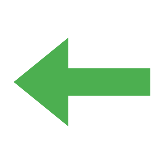 Left Arrow Png Cutout (black, green, gray)