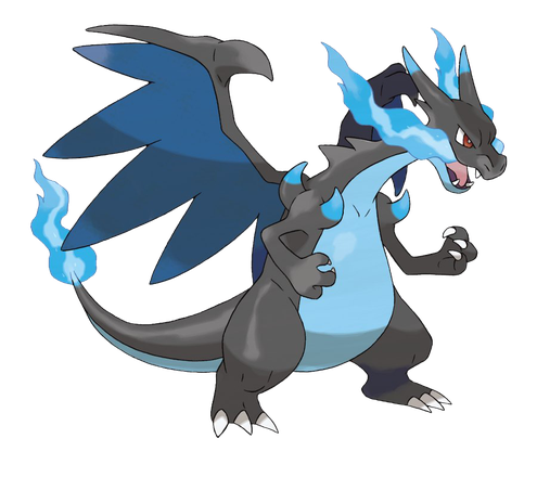 Mega Charizard Png Image (gray, indigo, teal, black, silver)