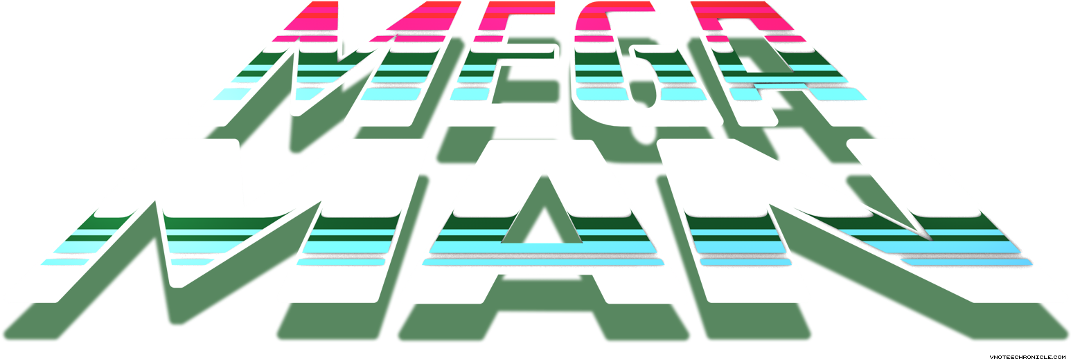 Mega Man Logo Png Pic (green, white, black, beige)