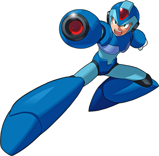 Mega Man Png Hd (black, teal)