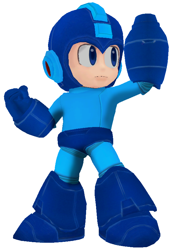 Mega Man Png Isolated Free Download (greenish blue, navy, black)