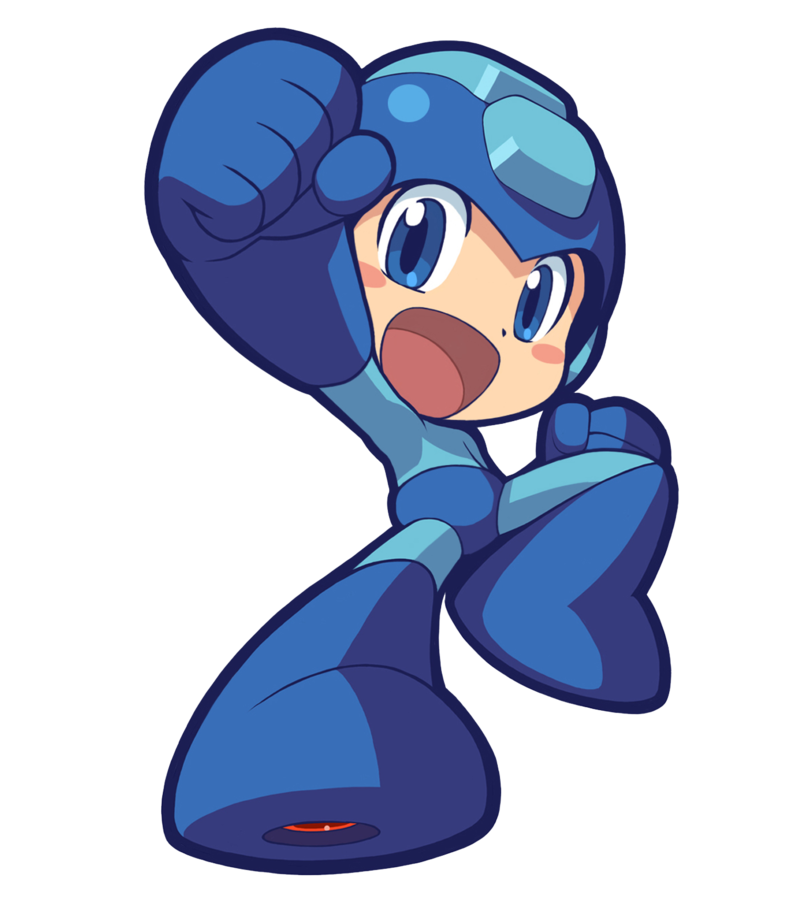 Mega Man Transparent Png (indigo, pink, black, teal)