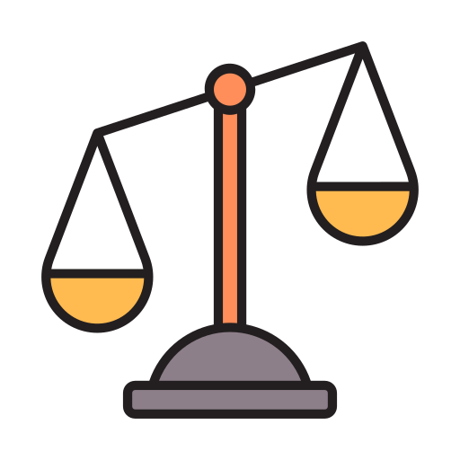 Legal Scales Justice Lawyer Court Law Balance Icon Free Png Icon Download (chocolate, gray, salmon, black)