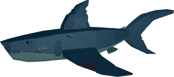 Megalodon Shark Png Image (teal, black)