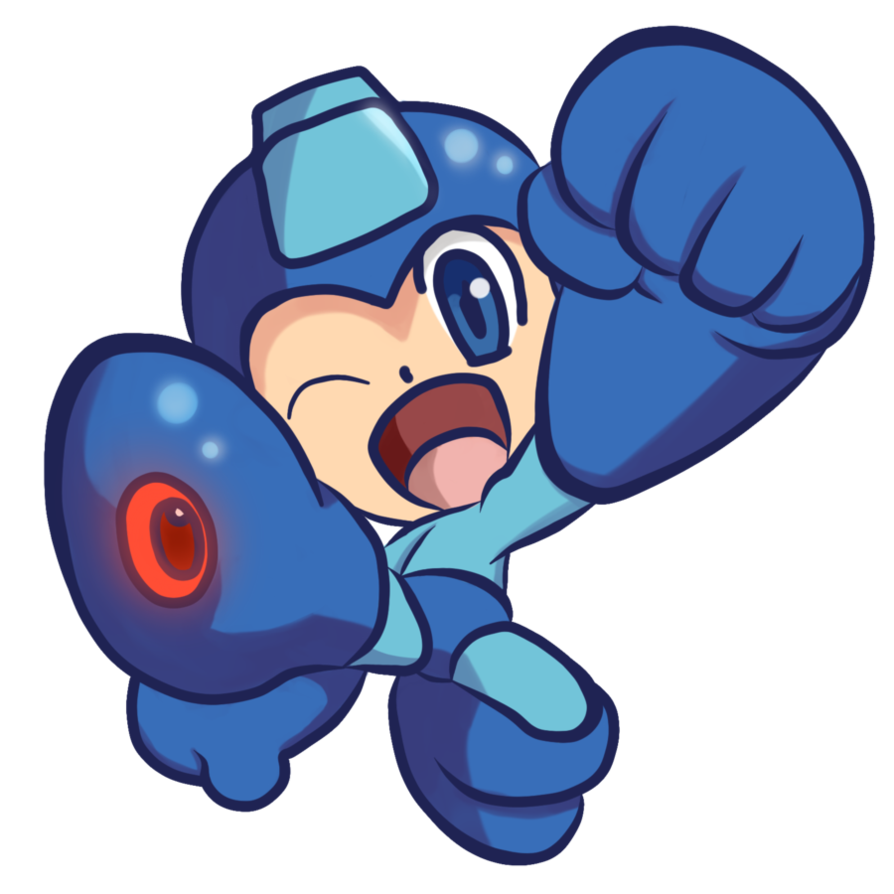 Megaman Png Pic (pink, indigo, silver, black, teal)