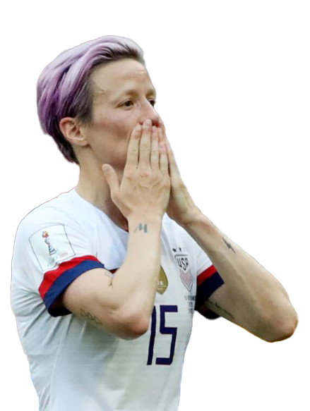 Megan Rapinoe Olympic Player Png Image (white, silver, lavender, black)