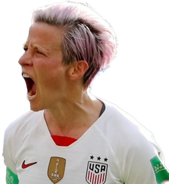 Megan Rapinoe Olympic Player Transparent Png (white, silver, black)