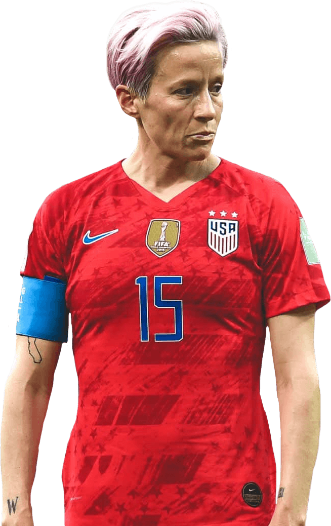 Megan Rapinoe Png Image (red, white, maroon, black)