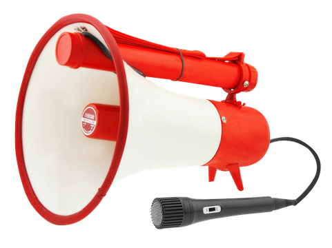 Megaphone Png Transparent (beige, black, white)