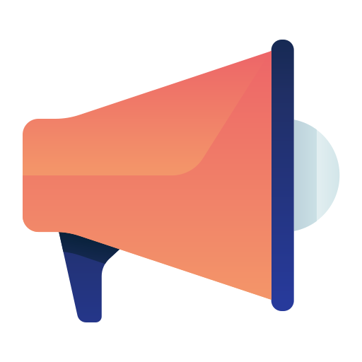 Megaphone Notification Announcement Ad Advertisement Icon Free Png Icon Download (salmon, black)