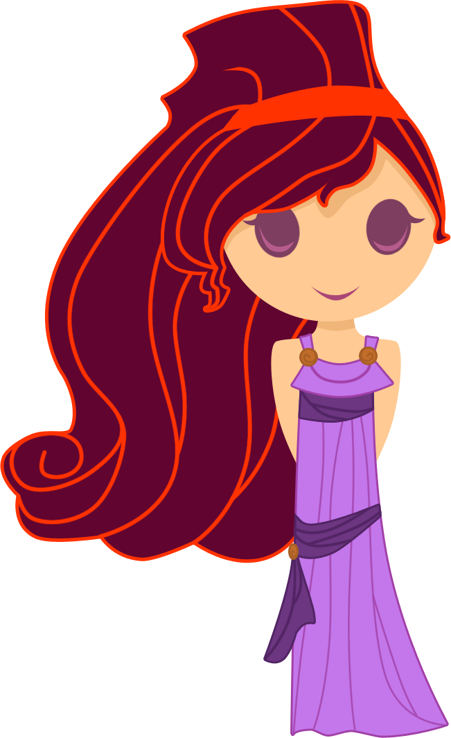 Megara Png Pic (white, maroon, pink, violet)