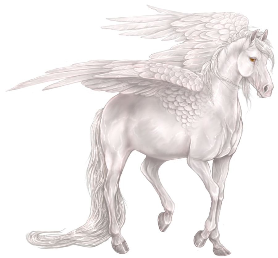 Pegasus Greek Png File (beige, black)