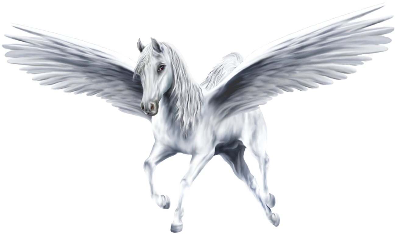 Pegasus Png File (black, lavender, white, silver)