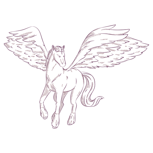 Pegasus Png Hd Image (indigo, black)