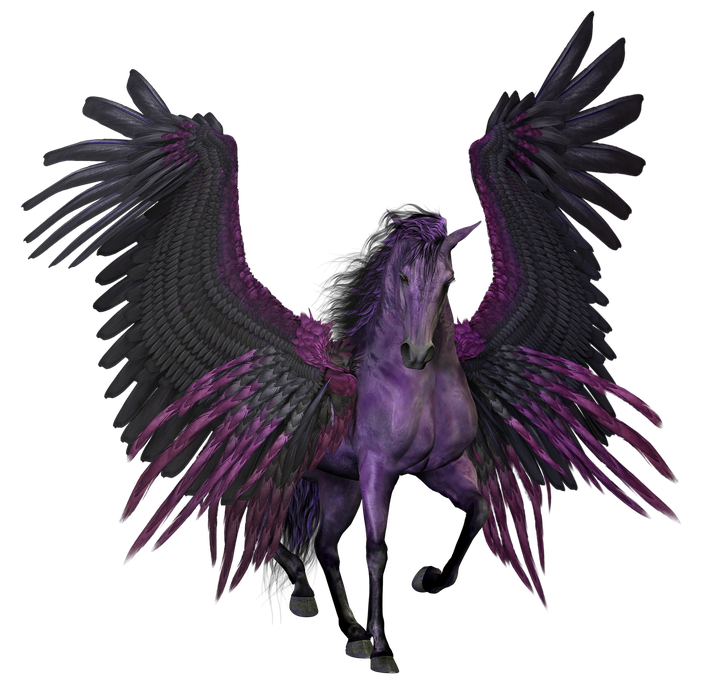 Pegasus Png Image (black)