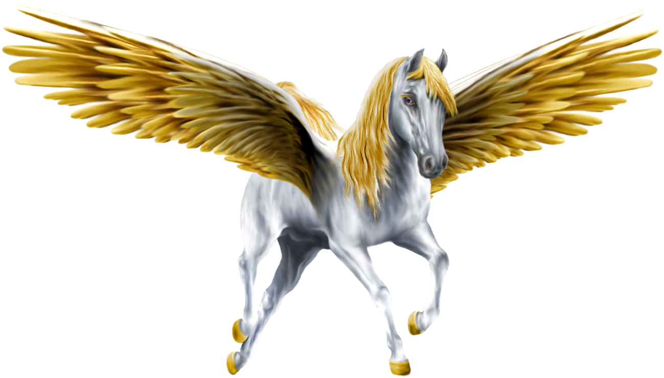 Pegasus Png (lavender, white, silver)