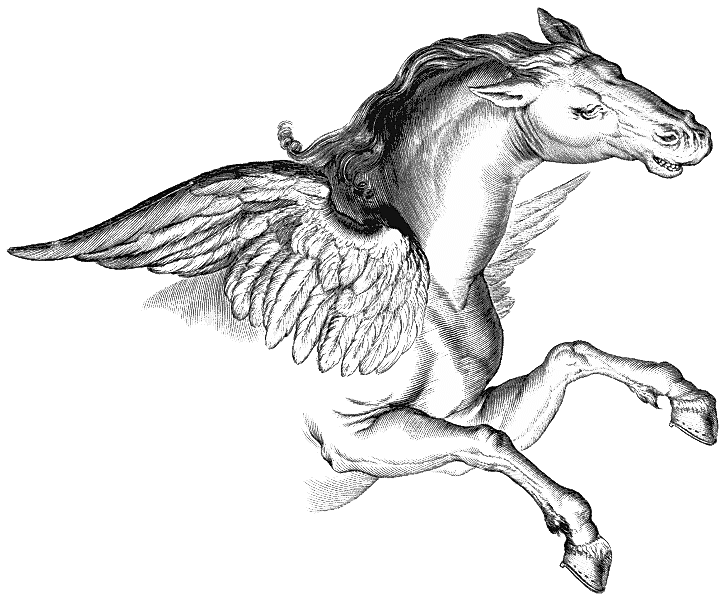 Pegasus Transparent Png (lavender, white, silver)